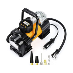 Heavy Duty Double Cylinders Tyre Inflator with Battery Clamp